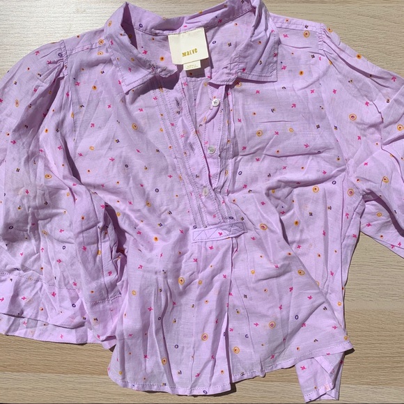 Anthropologie Maeve Purple Kimono-Sleeve Top - Picture 1 of 3